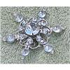 Image 1 : Vintage Rhinestone Snowflake Brooch Pin #1802231