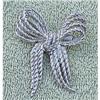Image 1 : Vintag  Silver Ribbon Rope brooch pin #1802232