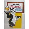 Image 1 : Old Vintage Hamms Bear Cardboard Sign beer #1802320