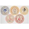 Image 1 : Set of 5 CARTOON DRINK COASTERS 1940s ~ popeye #1802322