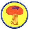 Image 1 : old vintage 1960s 'SHROOM LOVE patch ~ mushroom#1802381