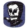 Image 1 : old vintage 1960s SCARY SKULL PATCH ~ hippy #1802388