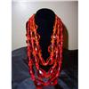 Image 1 : Triple Strand Orange Necklace Made in Germany #1802804