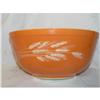 Image 1 : Orange "Wheat" Pyrex Mixing Bowl  #1802864