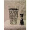 Image 1 : Vintage Glass Barware Mixing Glass with Jigger #1802881