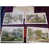 Image 1 : Four Currier & Ives Lithograph prints #1802952