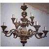 Heavy Gauge Hand Crafted Brass Chandelier #1814754