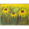 Image 1 : ORIG OIL PAINTING FIELD OF BLACK-EYED SUSAN #1814800