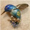 Image 1 : HUMMINGbird 14k PIN Enamel GOLD - Vintage - #1814925