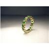 Image 1 : 14K Gold Tsavorite Green Garnet Eternity Band #1815055