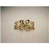 Image 1 : 14K YG Diamond 3-Strand Floral Filigree Clasp #1815057