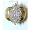 Image 1 : 2ct DIAMOND Cluster Ring 14k YG #1815288