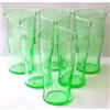 Image 1 : Green  Depression Glass Tumbler Set (6) #1823453