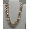 Image 1 : Pink Fresh Water Coin Pearl Necklace 18" #1823671