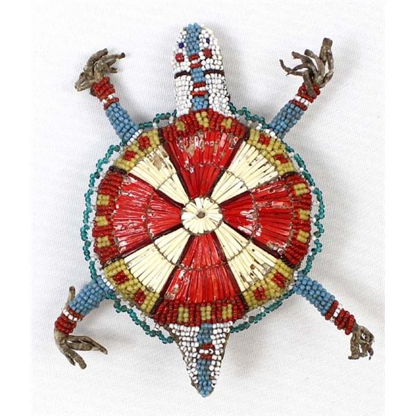 Sioux Bead & Porcupine Quill Umbilical Fetish