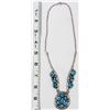 Image 6 : Navajo Sterling Turquoise Necklace, Running Bear