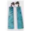 Image 4 : Native American Navajo Turquoise Earrings