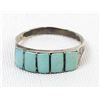 Image 1 : Zuni Sterling Turquoise Inlay Ring, Size 8