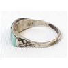 Image 3 : Zuni Sterling Turquoise Inlay Ring, Size 8