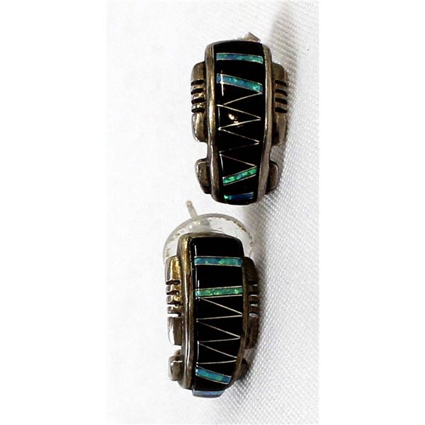 Native American Zuni Sterling Earrings