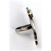 Image 6 : Zuni Sterling Inlay Thunderbird Ring, Size 7