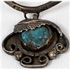 Image 2 : Navajo Old Pawn Sterling Turquoise Bracelet