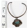 Image 7 : Navajo Old Pawn Sterling Turquoise Bracelet