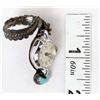 Image 9 : Vintage Navajo Sterling Turquoise Watch Ring