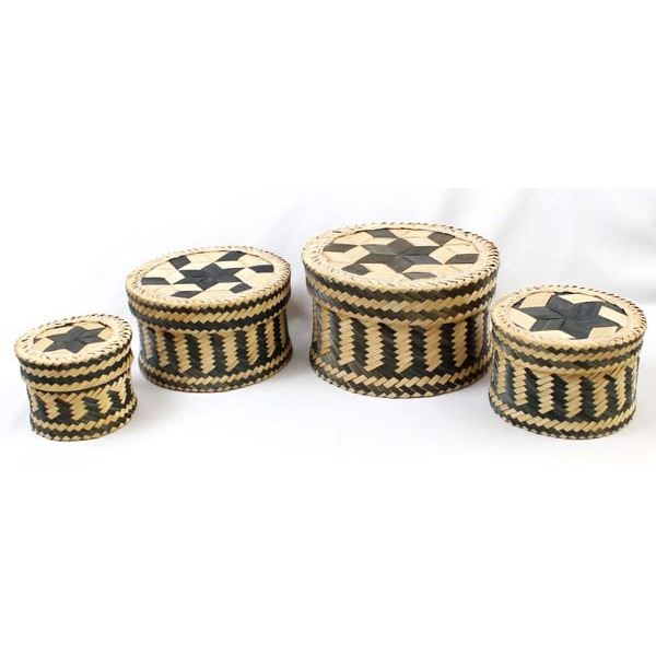 Set of 4 Graduated Lidded Baskets