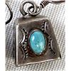 Image 3 : Vintage Navajo Sterling Turquoise Bell Earrings