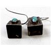 Image 4 : Vintage Navajo Sterling Turquoise Bell Earrings