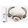 Image 8 : Zuni Navajo Sterling Cardinal Bird Bracelet