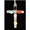 Image 2 : 2 Navajo Sterling Cross Pendant Necklaces