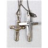 Image 5 : 2 Navajo Sterling Cross Pendant Necklaces