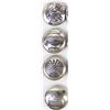 Image 4 : 11 Navajo Sterling Silver Button Covers