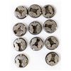 Image 5 : 11 Navajo Sterling Silver Button Covers