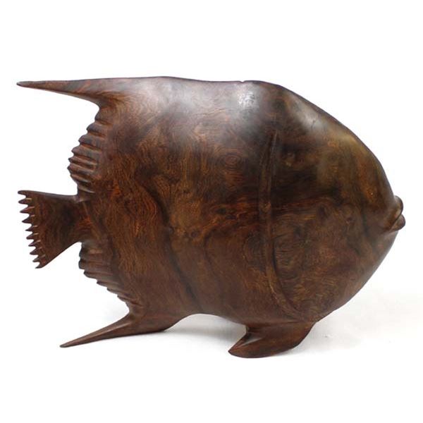 Ironwood Angelfish Carving