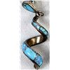 Image 2 : Zuni Sterling Inlay Turquoise Spiral Earrings