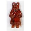Image 5 : Zuni Carved Amber Bear Dancer Fetish
