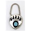 Navajo Turquoise Bear Paw Key Ring