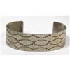 Vintage Navajo Sterling Hand Stamped Bracelet