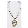 Sterling Silver Ammonite Pendant Necklace