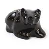Zuni Carved Black Marble Bear Fetish by G. Acque