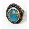 Vintage Navajo Sterling Turquoise Ring, Size 6.5