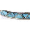 Image 2 : Zuni Sterling Turquoise Inlay Bracelet