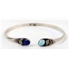 Navajo Sterling Turquoise Lapis Bracelet