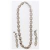 Estate Sterling Filigree Necklace & Earrings
