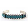 Image 1 : Navajo Route 66 Sterling Turquoise Bracelet
