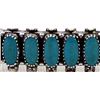 Image 3 : Navajo Route 66 Sterling Turquoise Bracelet