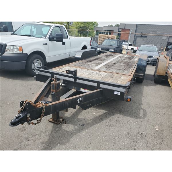 2010 BIG TEX 14TL-20 TANDEM TRAILER, BLACK, VIN # 16VCX2026A2359613